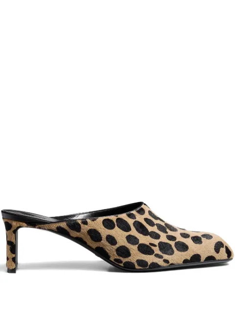 KHAITE 100mm Colt spotted heeled mules Neutrals F6029969836