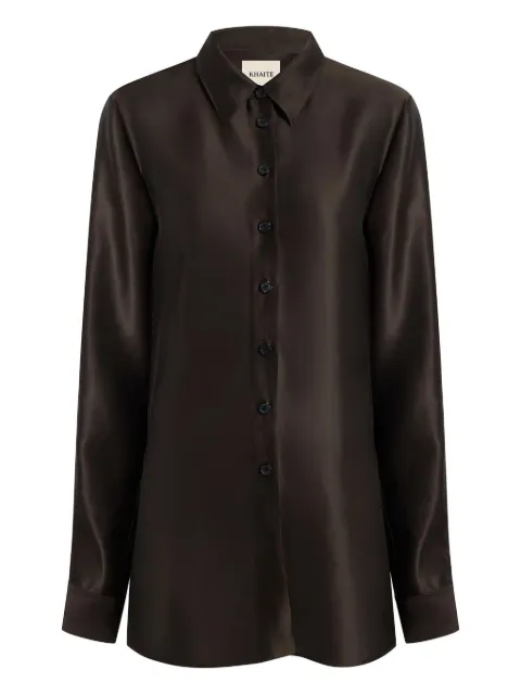 KHAITE Auryn shirt Brown 2412479