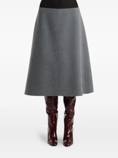 KHAITE wool A-line skirt Grey 4165611249