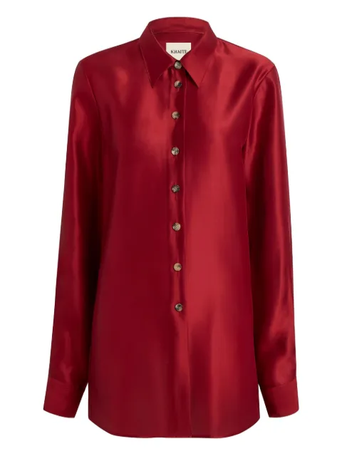 KHAITE buttoned shirt Red 2412479515