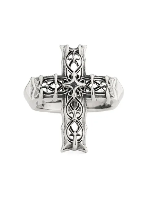 Emanuele Bicocchi Notre-Dame cross ring Silver NNRLCEA4
