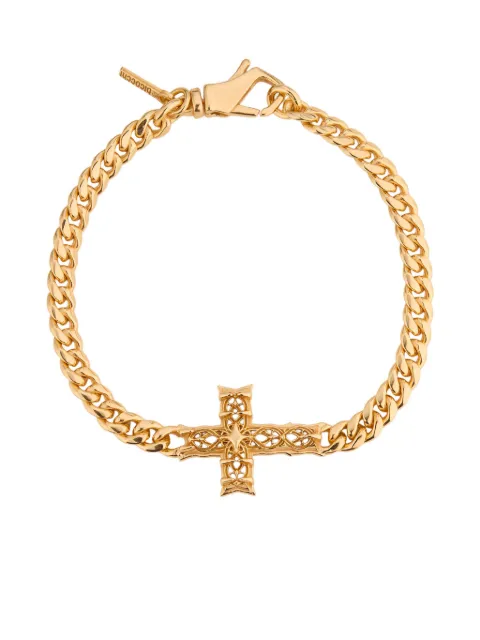 Emanuele Bicocchi Notre-Dame cross-detail bracelet Gold NNDPBR16G