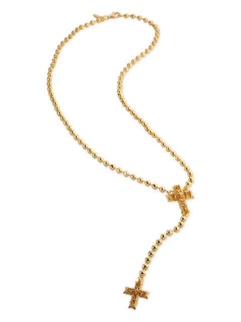 Emanuele Bicocchi Notre-Dame rosary necklace Gold NNDPBCR08G
