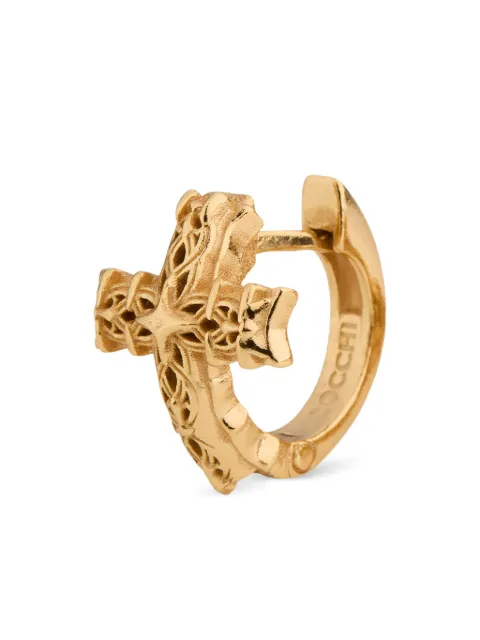 Emanuele Bicocchi Notre-Dame cross hoop earring Gold NNCRCE9G