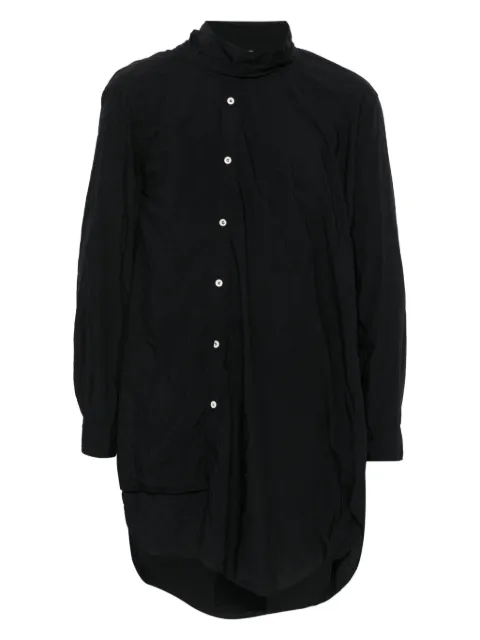 Comme des Garçons Homme Plus button-fastening asymmetric shirt Black PPB027