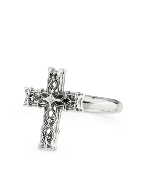 Emanuele Bicocchi Notre-Dame cross ring Silver NNRLCEA5