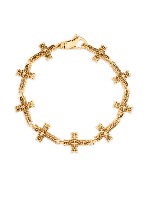 Emanuele Bicocchi Notre-Dame cross bracelet Gold NNDPBR13G