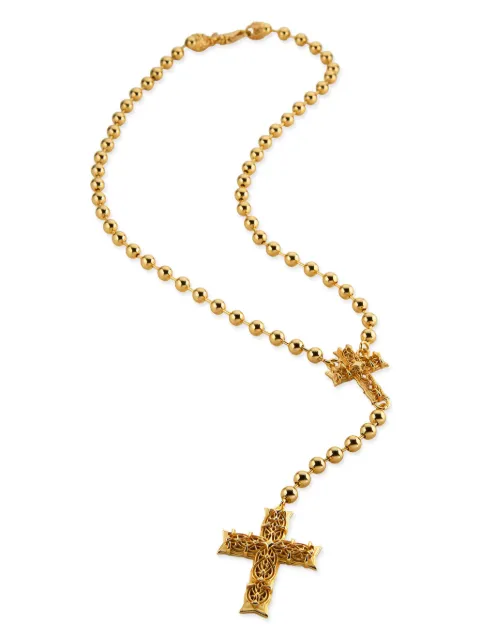 Emanuele Bicocchi large Notre-Dame Rosary necklace Gold NNDPBCR07G