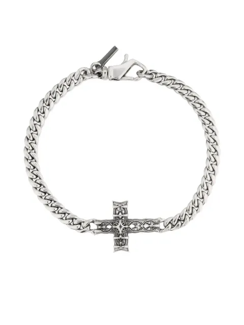 Emanuele Bicocchi chain Notre-Dame cross bracelet Silver NNDPBR16