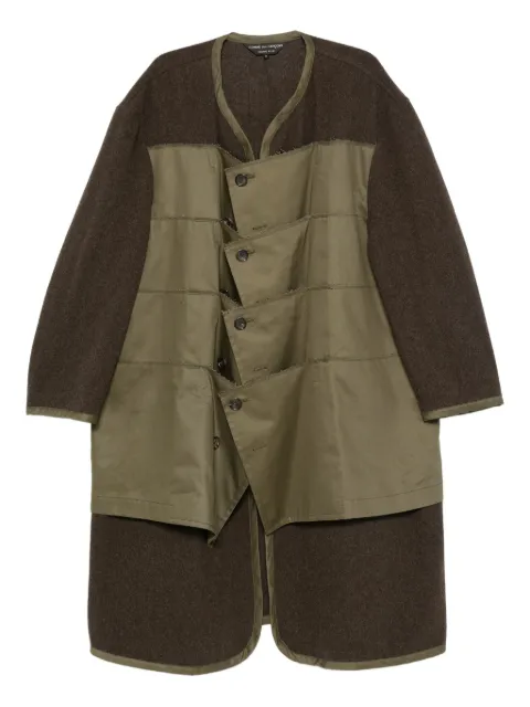 Comme des Garçons Homme Plus button-up padded coat Green PPC008