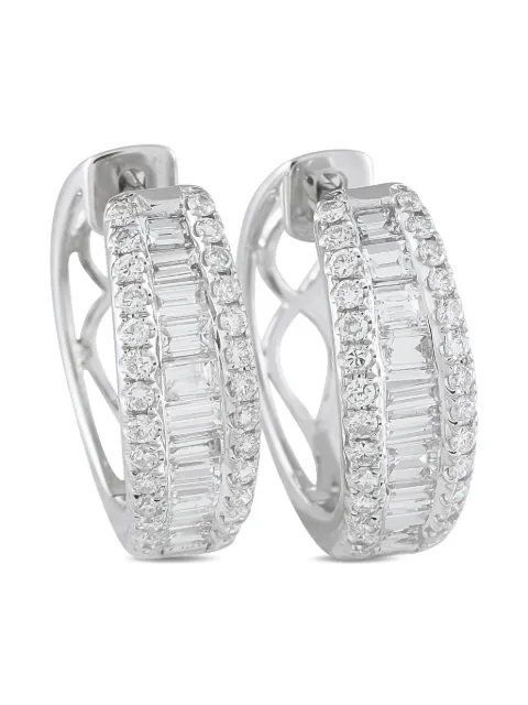 LB Exclusive 18K white gold diamond earrings Silver AER20566