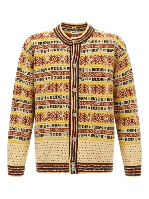 BODE Marzipan wool cardigan Neutrals MRF25KT006MULTI