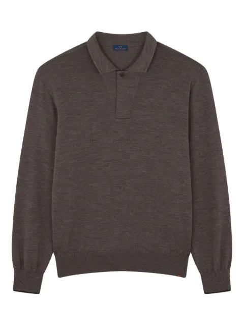 Paul & Shark long-sleeve polo shirt Brown 15311141365