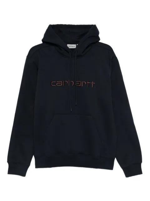 Carhartt WIP logo-embroidered hoodie Blue I03054738CXX