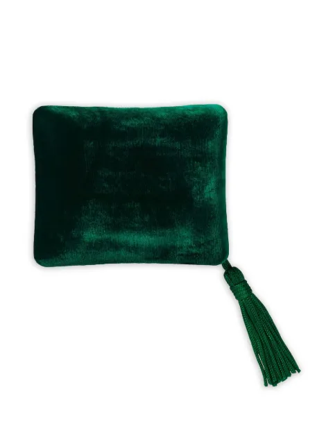 Sophie Bille Brahe tassel-detailing velvet box Green PADAGREVEL