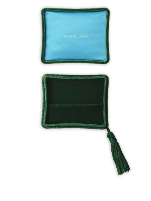 Sophie Bille Brahe velvet jewellery box (10.5 x 8.5 cm) Green PAEMGREENVEL