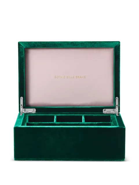Sophie Bille Brahe velvet-finish box Green PATREGRADAGRE