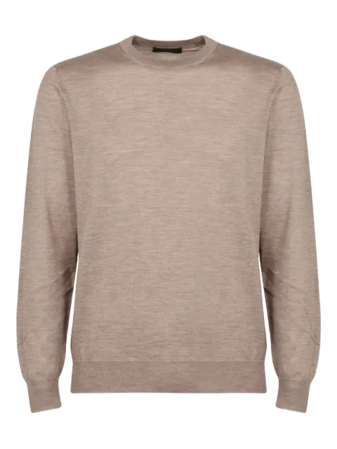 slowear crew-neck cotton sweater Brown 810234ZW206