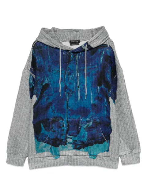 JUNTAE KIM trompe l'oeil hoodie Grey JTKAW25H04