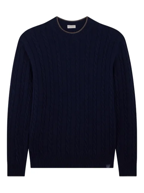 Paul & Shark cable-knit turtleneck sweater Blue 15311033050