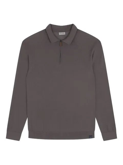 Paul & Shark zipped polo shirt Brown 15311151493