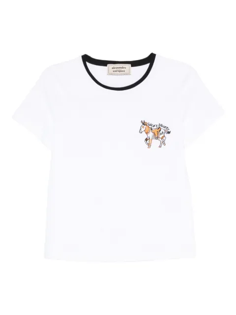 alessandro enriquez embroidered T-shirt White S101CO000ASINO