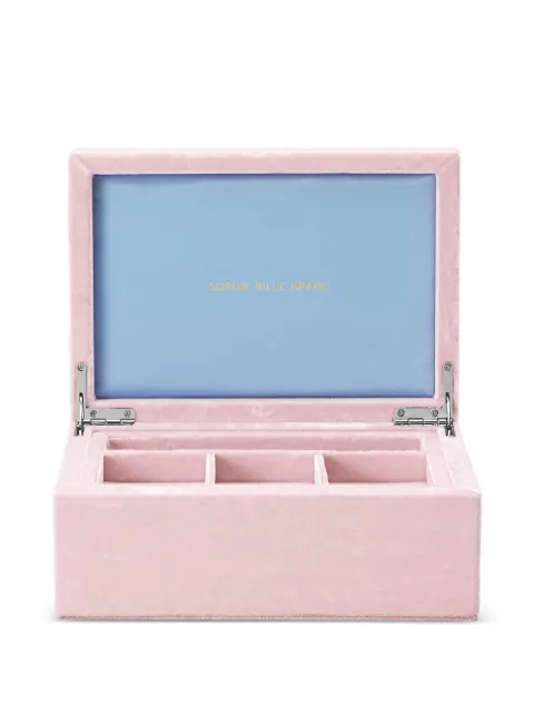 Sophie Bille Brahe velvet-finish box Pink PATREGRACAND