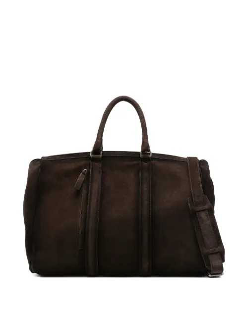 Officine Creative suede travel bag Brown OCBENNI09LIGC3D295
