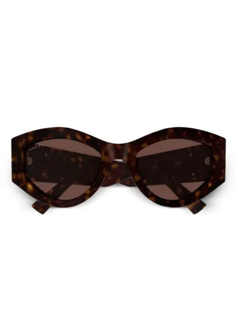 Gucci Eyewear cat-eye frame sunglasses Brown GG1951S002