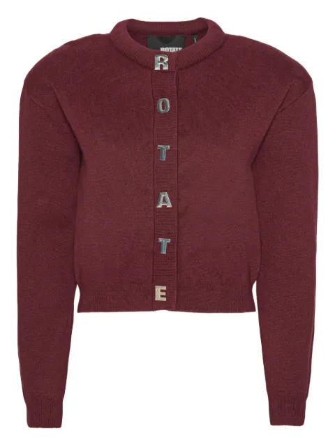 ROTATE BIRGER CHRISTENSEN logo-detail cardigan Red 1138542734