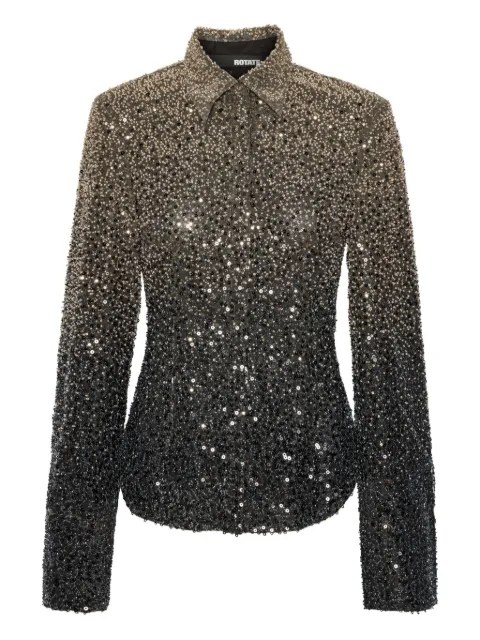 ROTATE BIRGER CHRISTENSEN beaded shirt Grey 1149881348