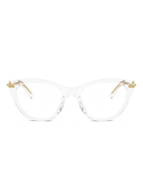 Dolce & Gabbana Eyewear cat-eye frame glasses White DG3428