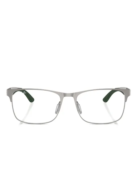 Ray-Ban RB7550 rectangle glasses Silver RB7550