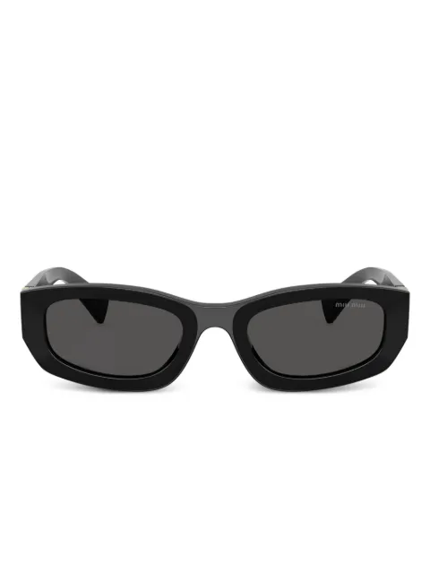 Miu Miu Eyewear geometric-frame logo-detail sunglasses Black MUB04S16K08Z