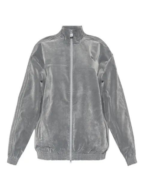 adidas logo-embroidered jacket Grey JW7330