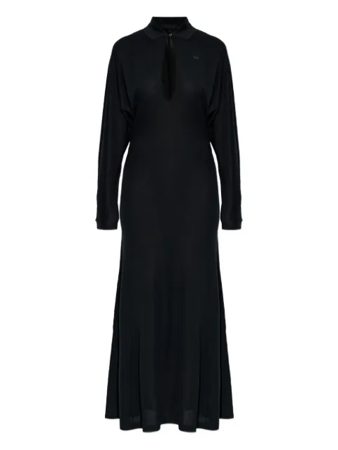 Lacoste long-sleeved maxi dress Black EF3052