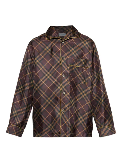 Burberry checked pocket shirt Brown 8116751