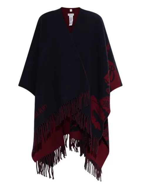Burberry fringed cape Blue 8113900