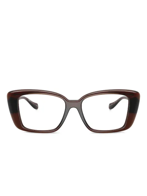 Versace Eyewear medusa-detail square-frame glasses Brown VE3385U5547