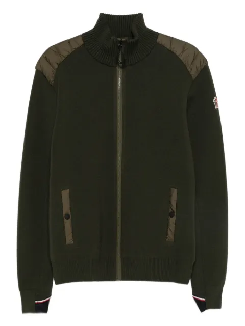 Moncler Grenoble zip-up sweater Green L20979B00009M1122