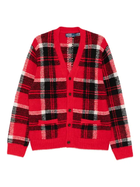 Polo Ralph Lauren plaid-pattern cardigan Red 710980843001