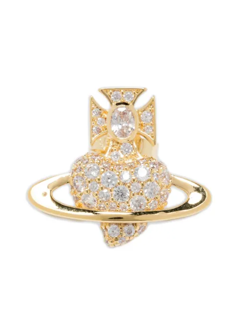 Vivienne Westwood Agnatha crystal-embellished earrings Gold 6201036H02R102