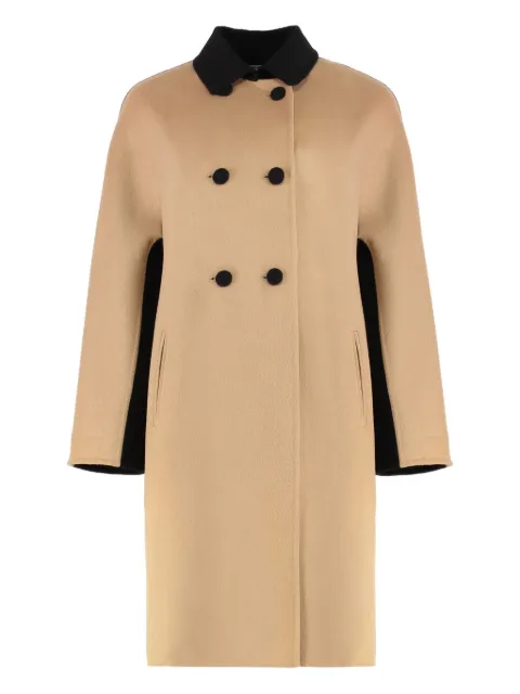 Sartoria Milanese double-breasted coat Neutrals W7322893CAPPOTTO