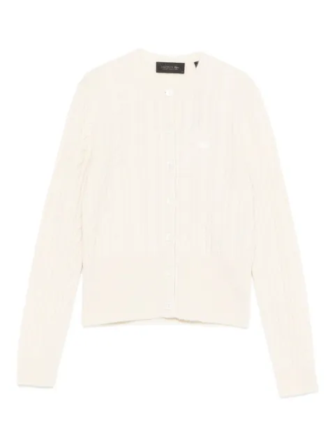 Lacoste cable-knit cardigan Neutrals AF3662