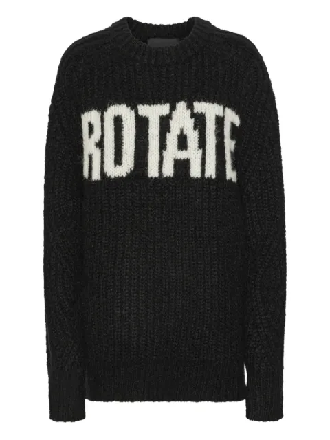 ROTATE BIRGER CHRISTENSEN logo-detail sweater Black 114910100