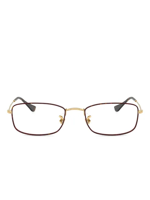 Ray-Ban rectangle-frame glasses Black RB6647