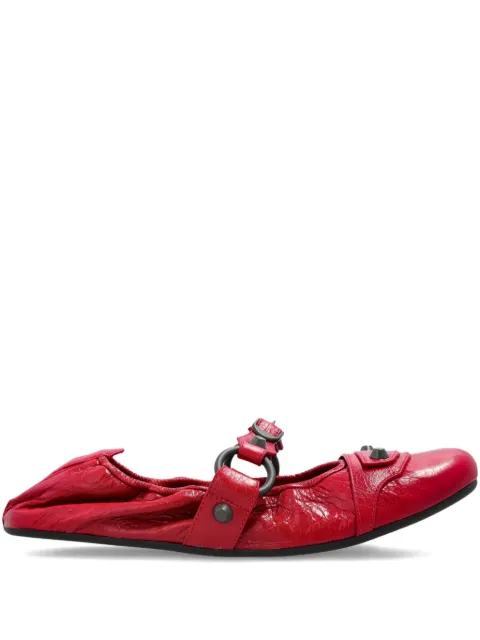 Balenciaga City studded ballet flats Red 828095PCEXWAD4Y