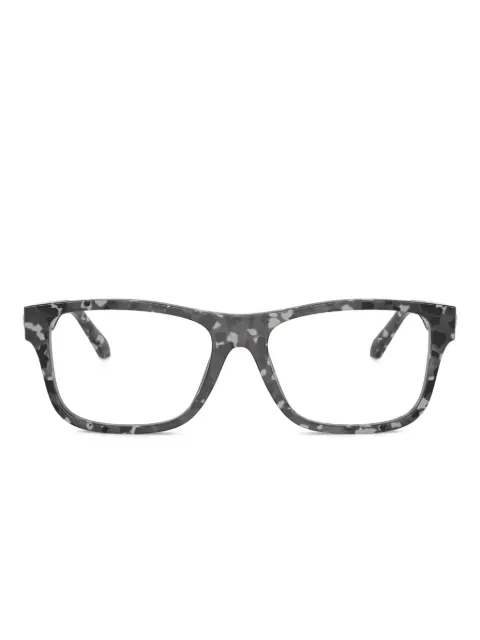 Versace Eyewear tortoiseshell-effect rectangle-frame glasses Grey VE3380