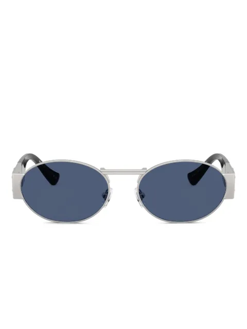Versace Eyewear medusa-detail round-frame sunglasses Silver VE2264