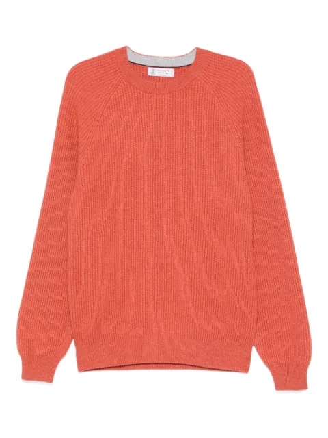 Brunello Cucinelli crew-neck sweater Orange M2274100CRY11